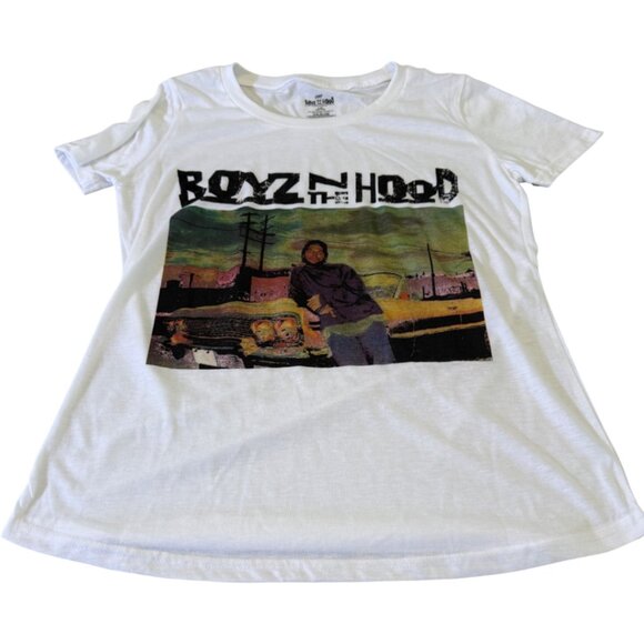 Boyz n the Hood Graphic Tee - White Short Sleeve Size Large - Picture 2 of 8